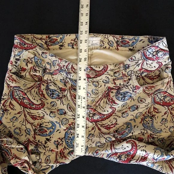 Free People New Delhi Border Flare Corduroy Size 29 - Picture 10 of 15
